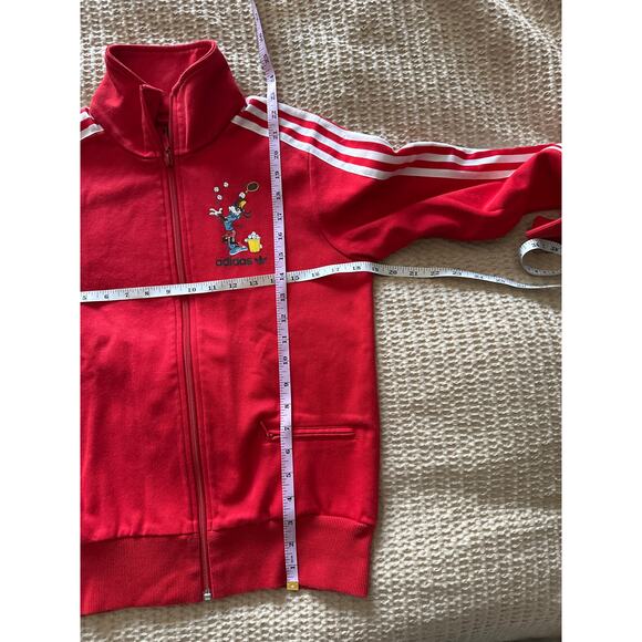 Vintage Adidas Originals Disney Goofy Red Track Top Women's Jacket‎ Medium - Picture 5 of 8